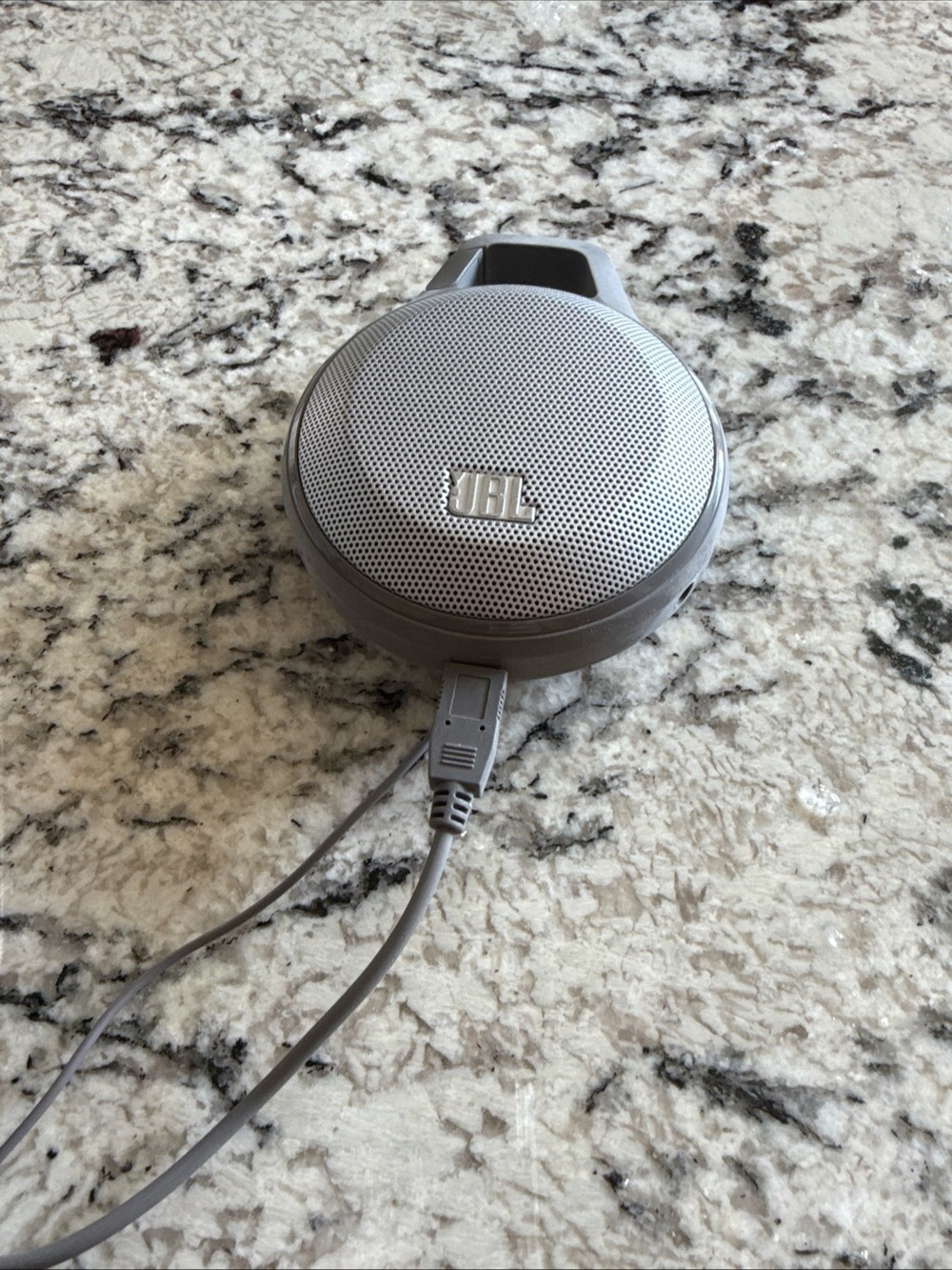 JBL Micro Portable Wired Speaker Gray Round